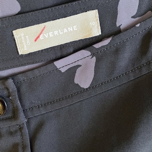 EVERLANE The Japanese GoWeave Floral Button Swing Skirt Size 10 - Picture 9 of 12